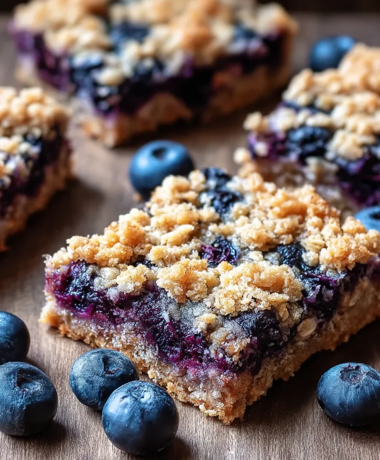 Healthy Blueberry Oatmeal Crum extractble Bars