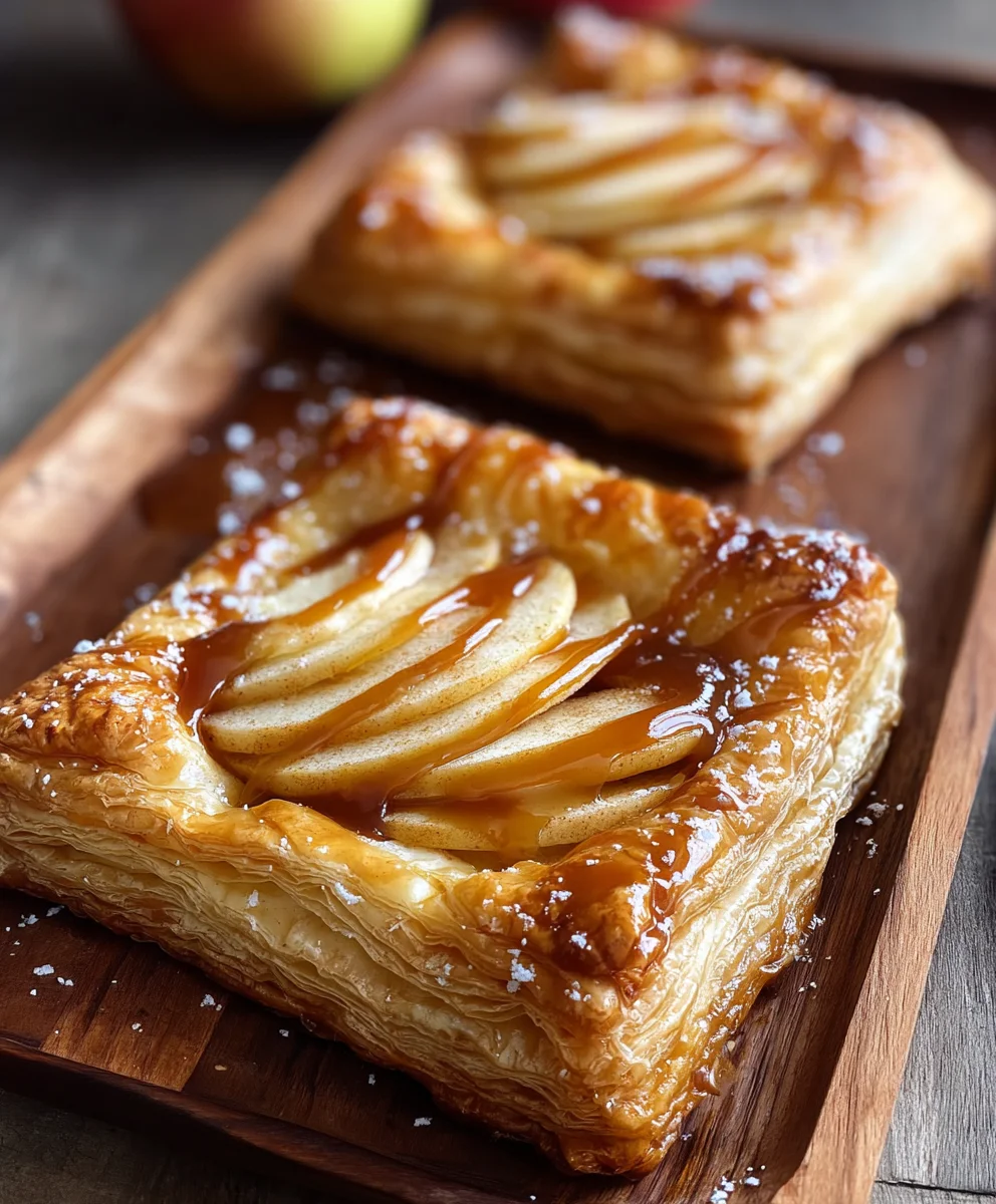Caramel Apple Puff Pastry Bites-Easy Dessert Recipe