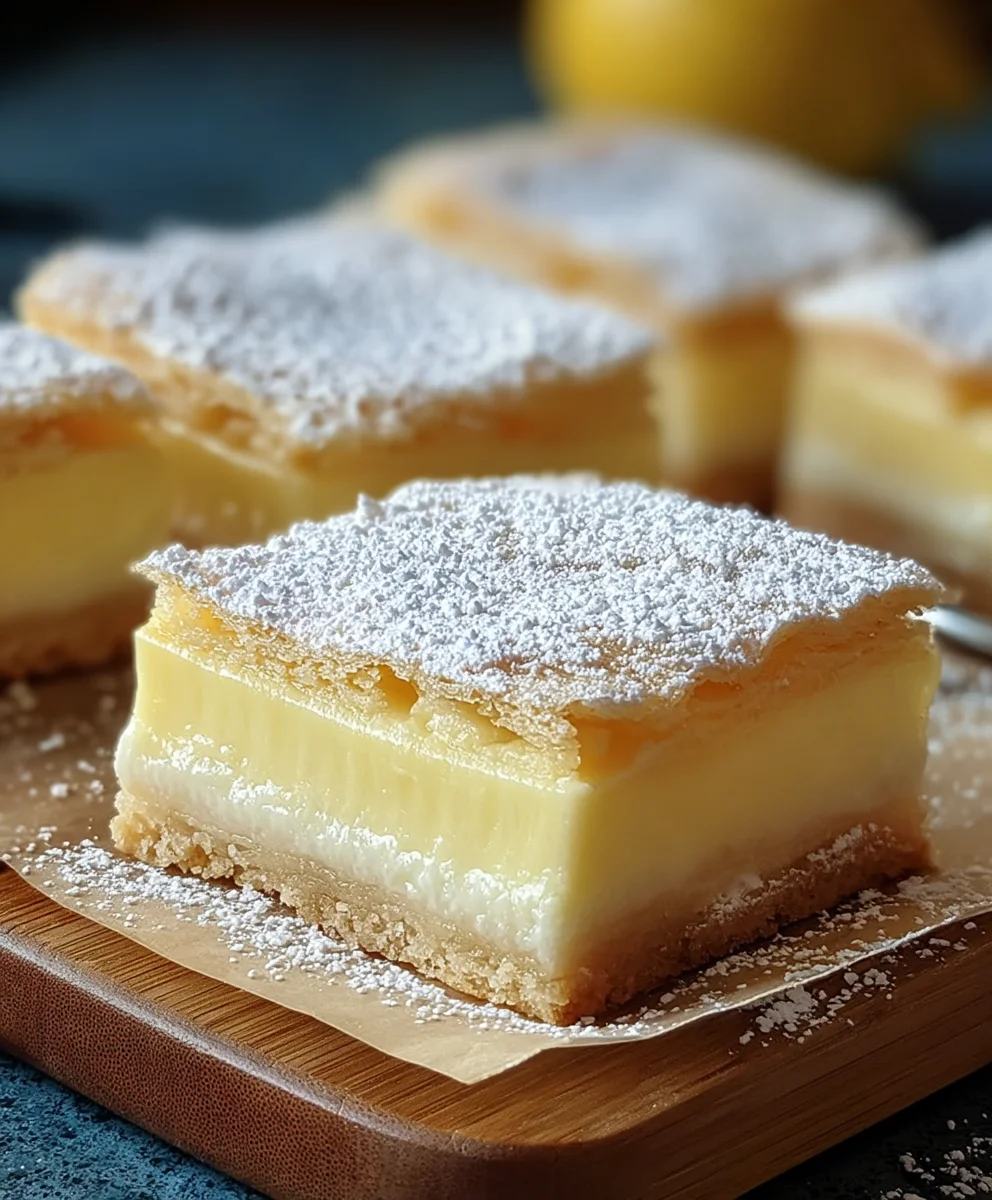Vanilla Custard Cream Squares-Easy Dessert Recipe