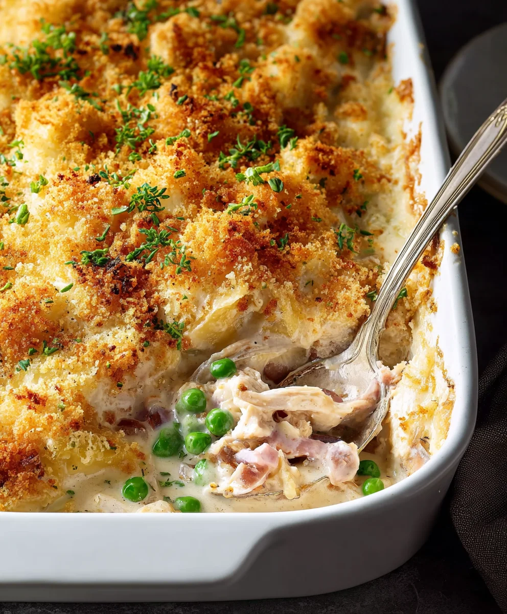 Easy Creamy Chicken Cordon Bleu Casserole Recipe