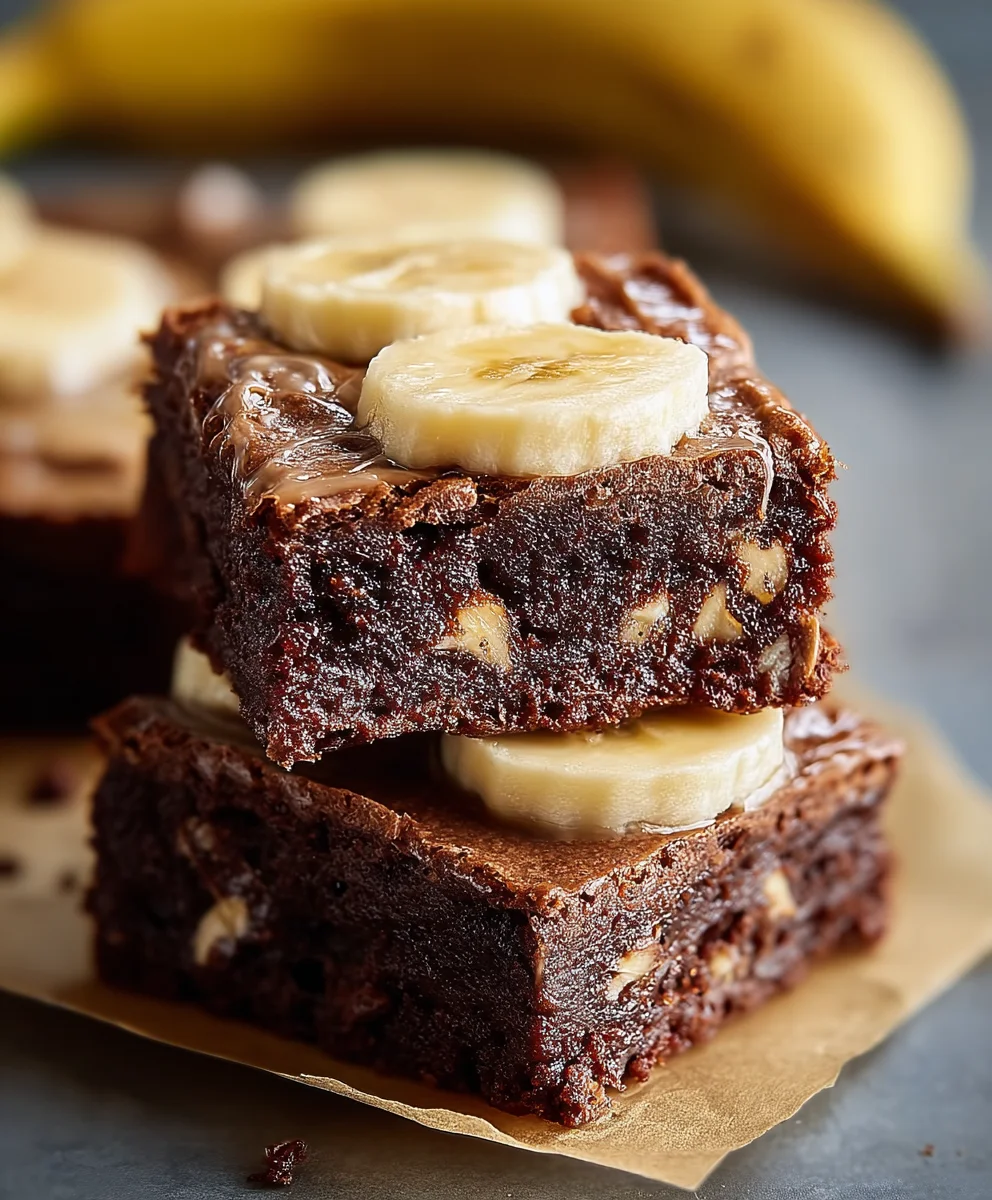 Easy Banana Brownies - Fudgy & Delicious Dessert