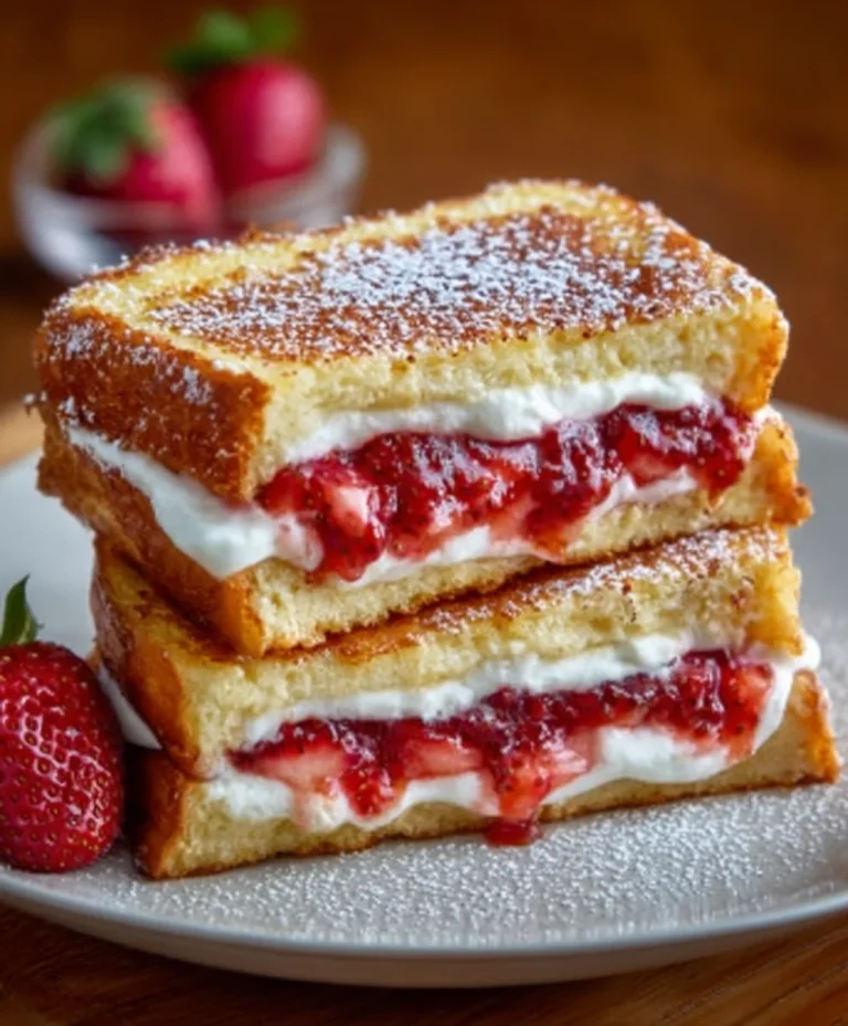 Fried Strawberry Cheesecake Sandwiches-Easy Dessert