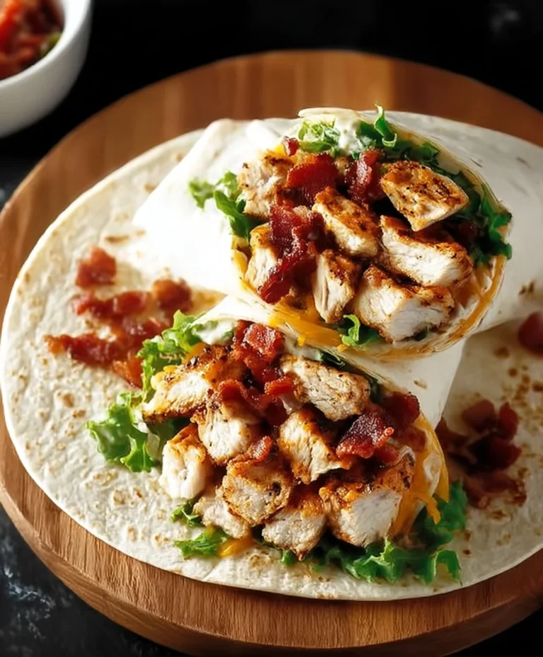 Crispy Chicken Beef Beef Bacon Ranch Wrap Delight