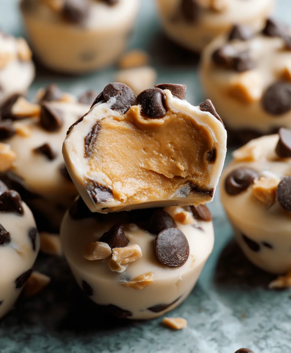 Frozen Greek Yogurt Peanut Butter Bites - Easy Treat