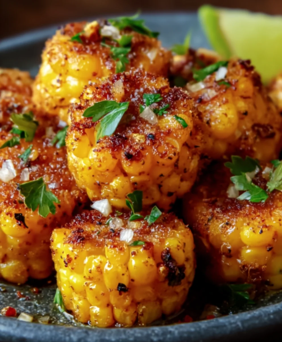 Spicy Mexican Corn Bites-Easy Appetizer Recipe