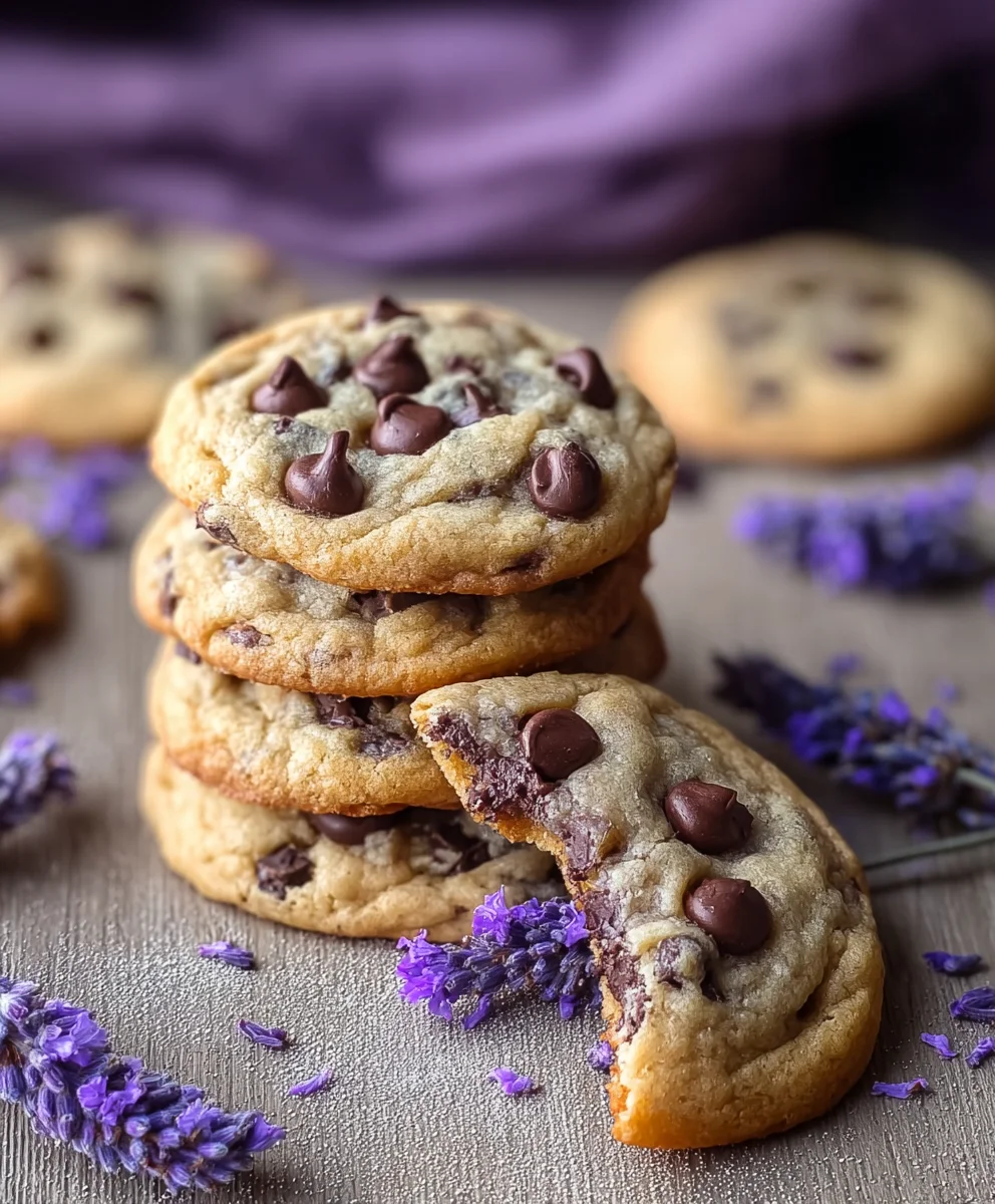 Lavender Chocolate Chip Cookies - Aromatic & Delicious Treat