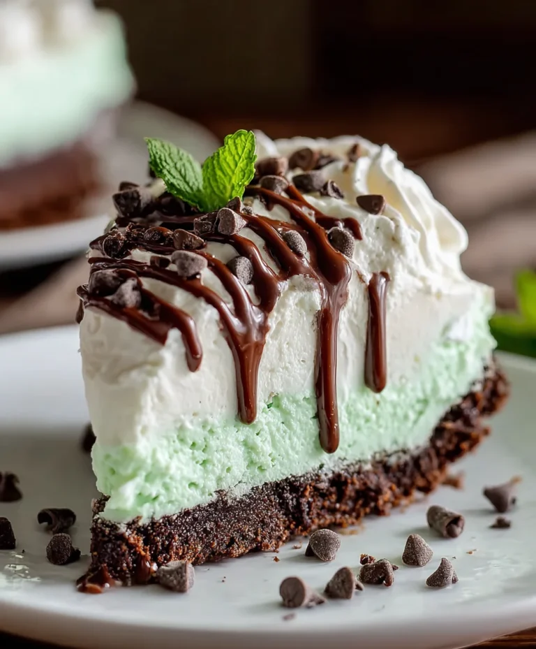 No-Bake Mint Chocolate Chip Cheesecake – Easy & Delicious
