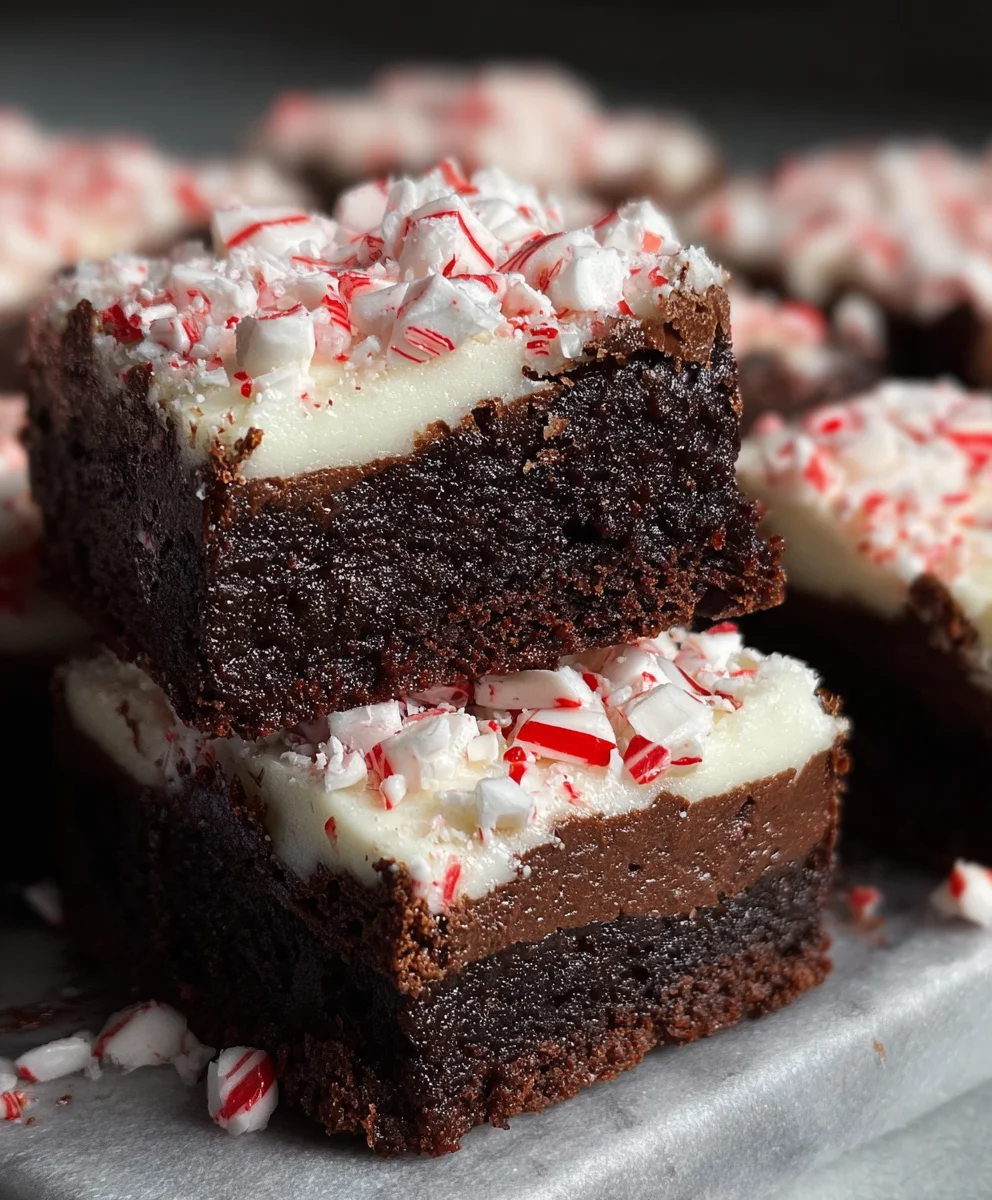 Peppermint Brownies-Festive & Easy Holiday Treat