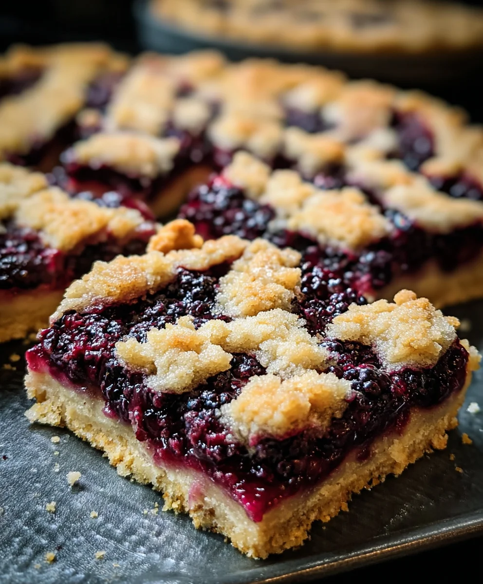 Blackberry Crum extractble Bars Delicious Recipe
