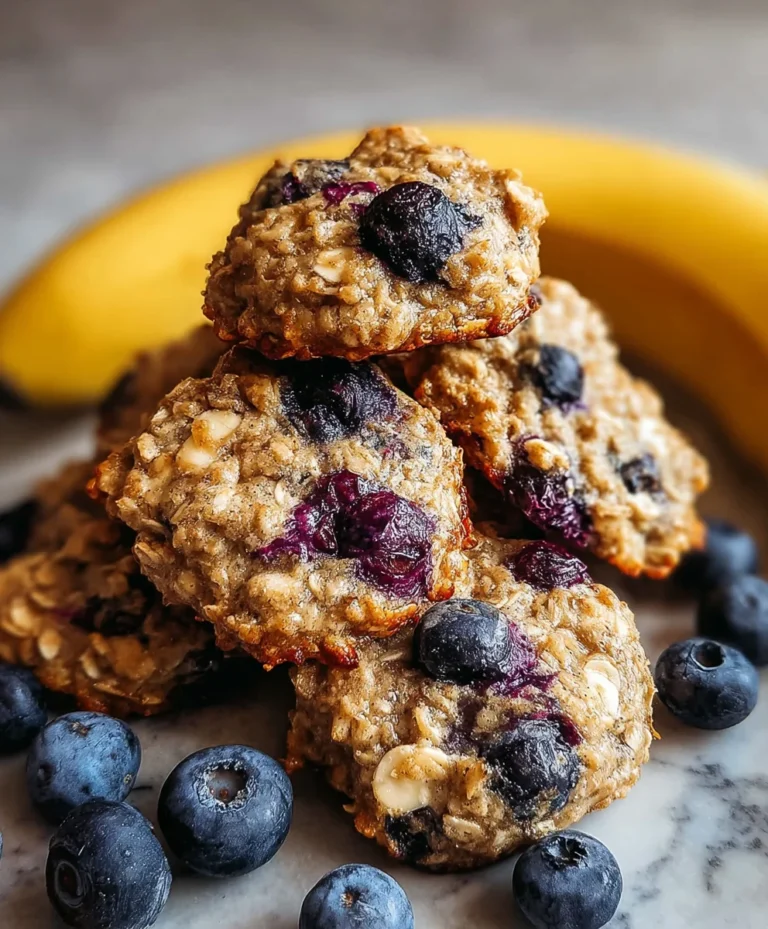 Banana Blueberry Breakfast Cookies-Quick Healthy Treat