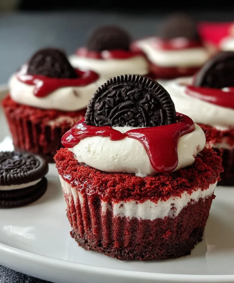 Mini Red Velvet Oreo Cheesecakes-Decadent Bite Sized Treats