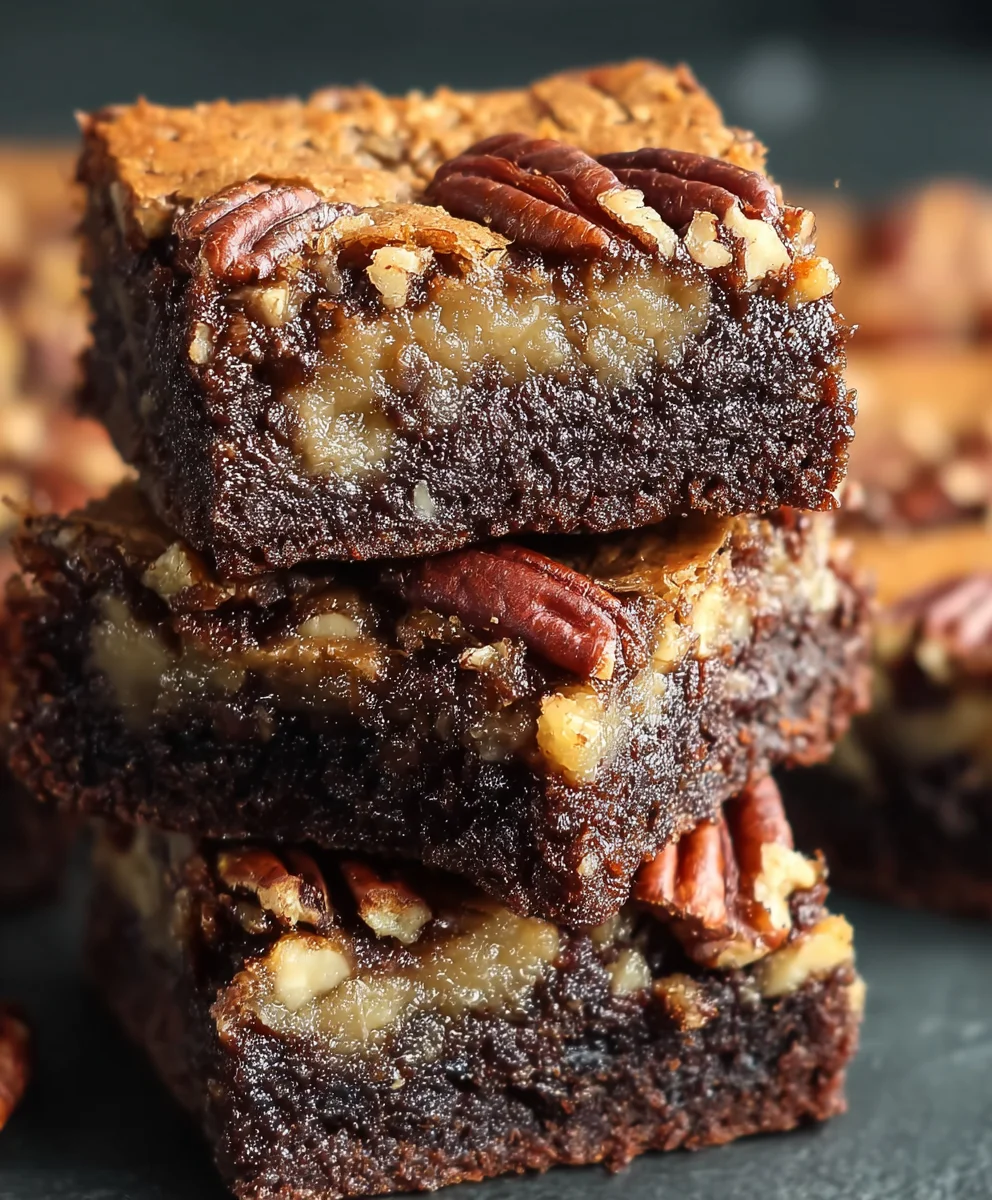 Decadent Pecan Pie Brownies-Easy Recipe