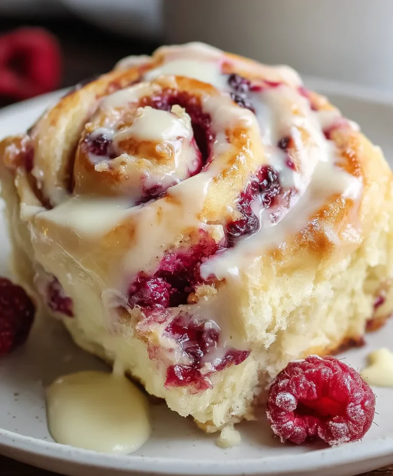 White Chocolate Raspberry Rolls-Decadent Swirls