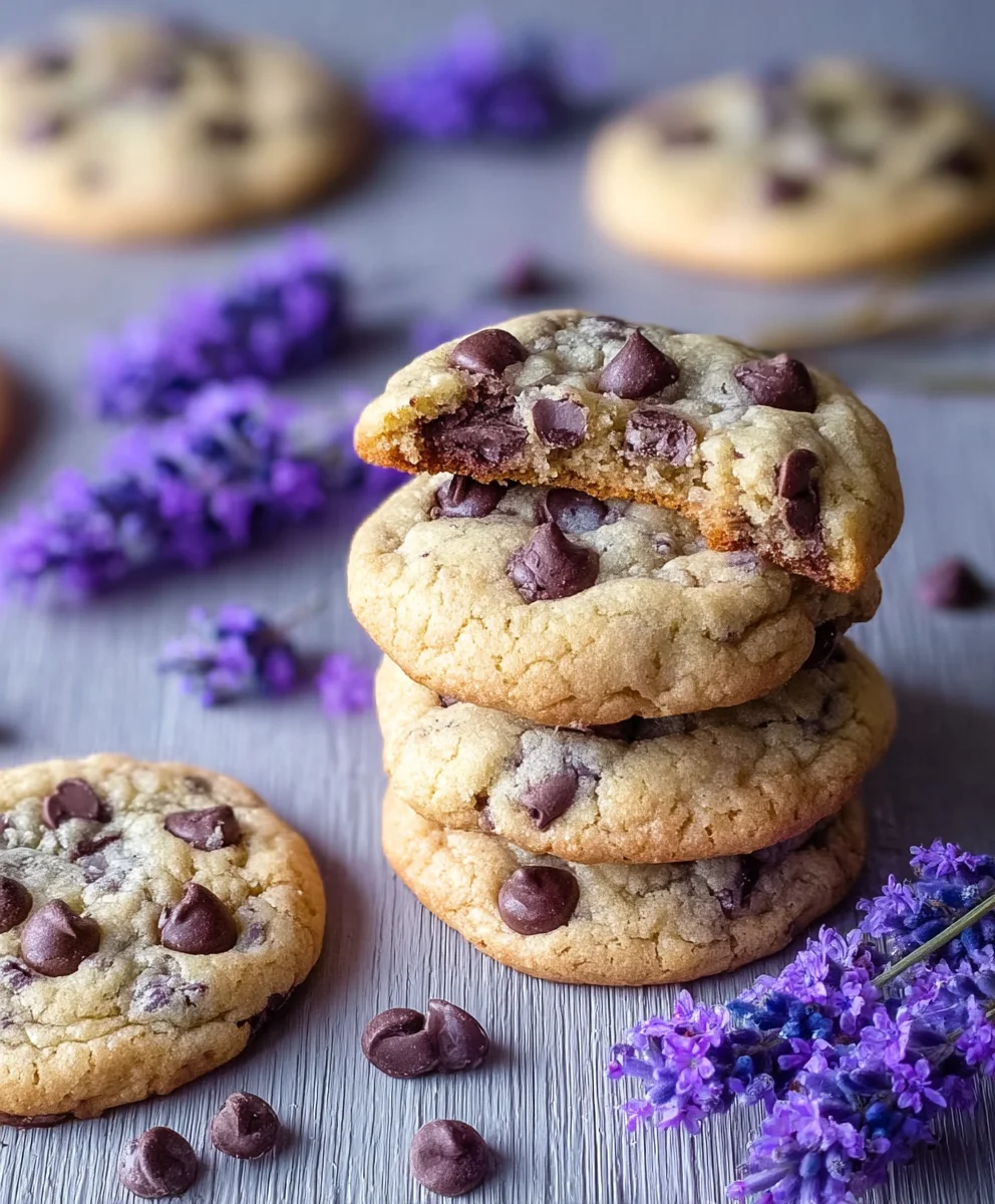 Lavender Chocolate Chip Cookies - Aromatic & Delicious Treat