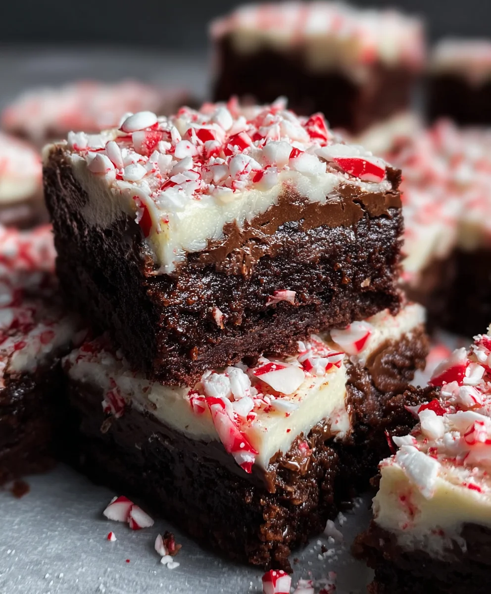 Peppermint Brownies-Festive & Easy Holiday Treat