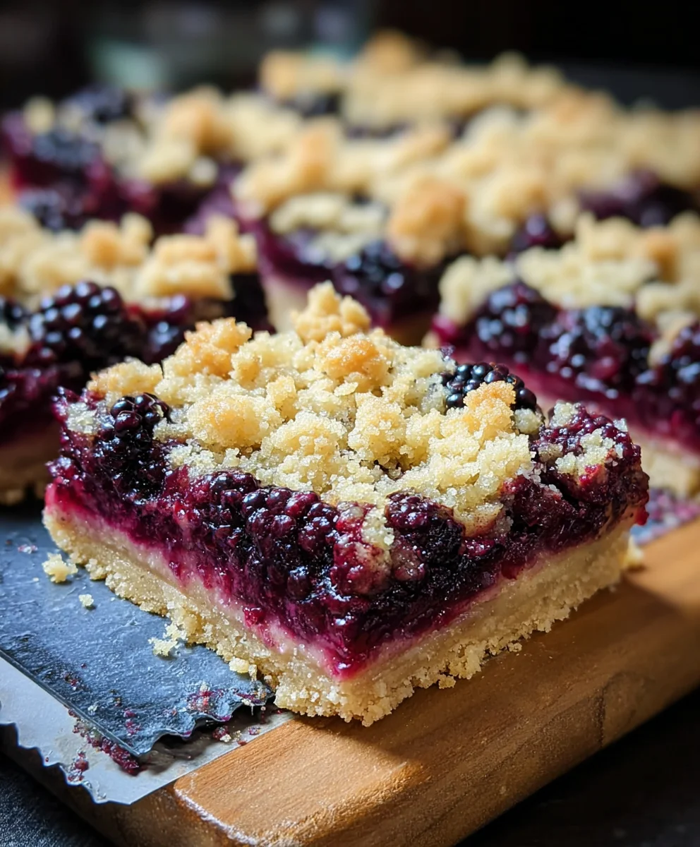 Blackberry Crum extractble Bars Delicious Recipe
