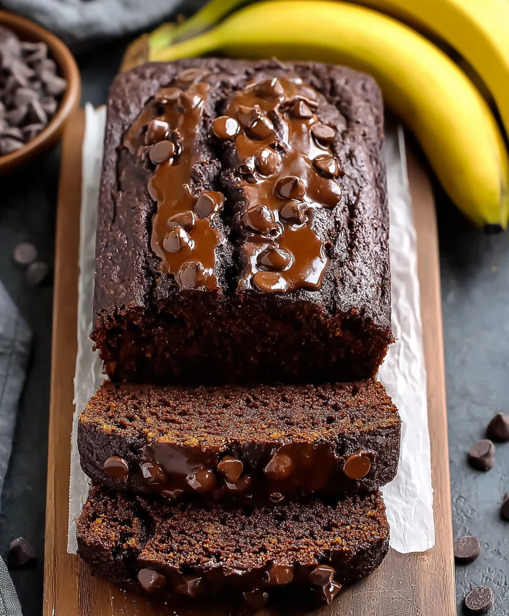 Healthy Chocolate Banana Bread-Guilt Free Treat