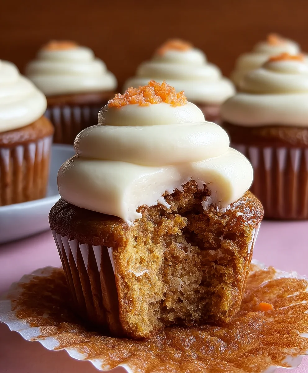 Carrot Cheesecake Cupcakes-Divine Dessert Delight