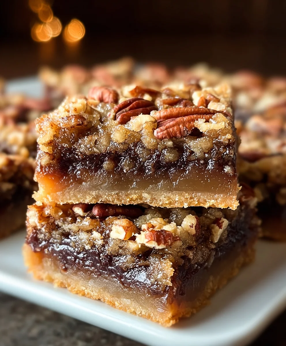 German Chocolate Pecan Pie Bars-Easy Delicious Treat