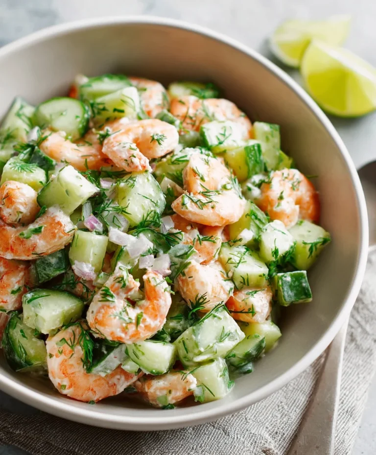 Quick Cucumber Shrimp Salad Recipe- Fresh & Flavorful