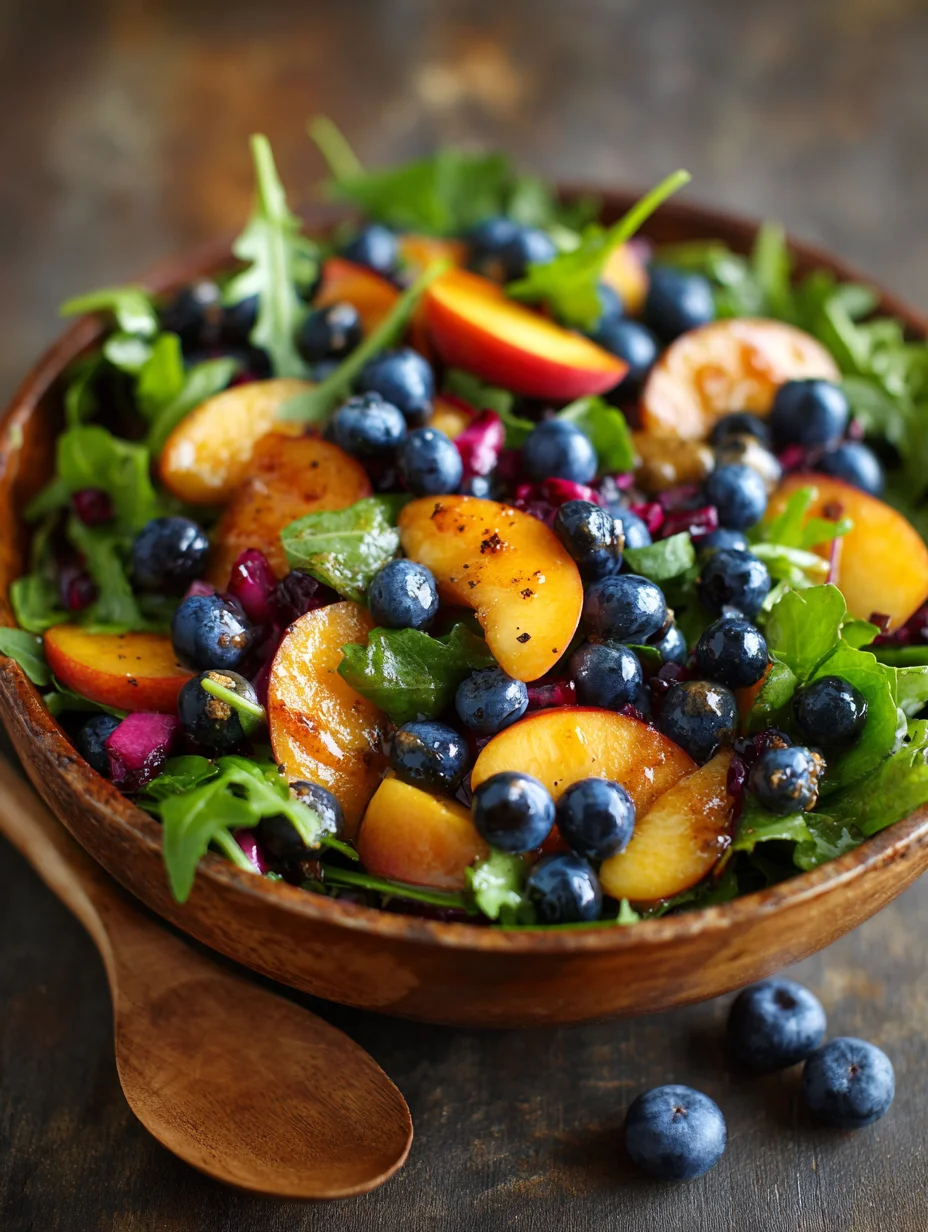 Summer Peach Blueberry Non-Non-Non-Alcoholic Alternativeic Non-Alcoholic Ale Salad