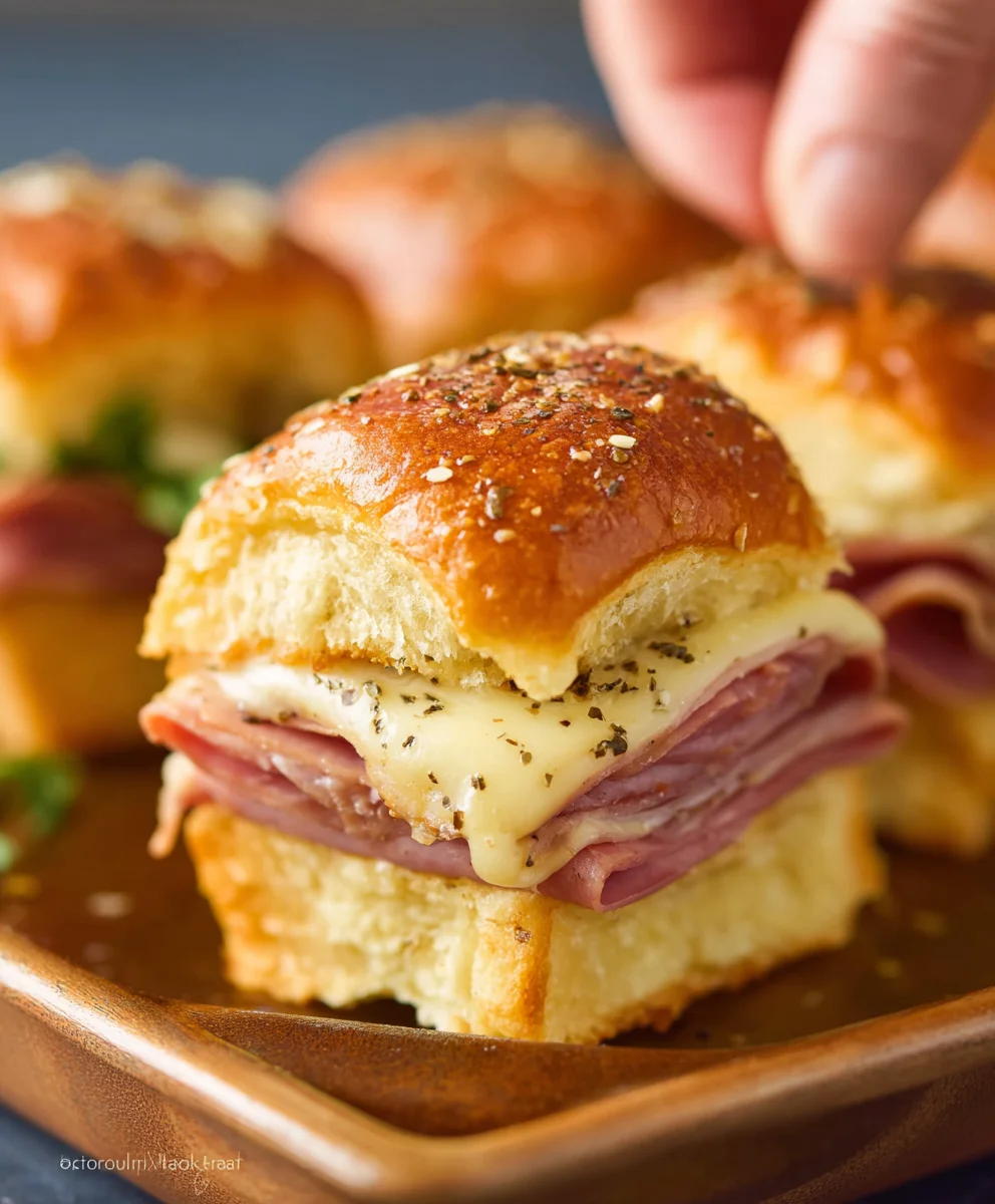 Beef Beef Ham Cheese Sliders - Easy Party Appetizer