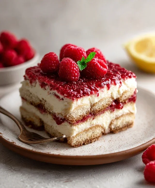 Raspberry Tiramisu