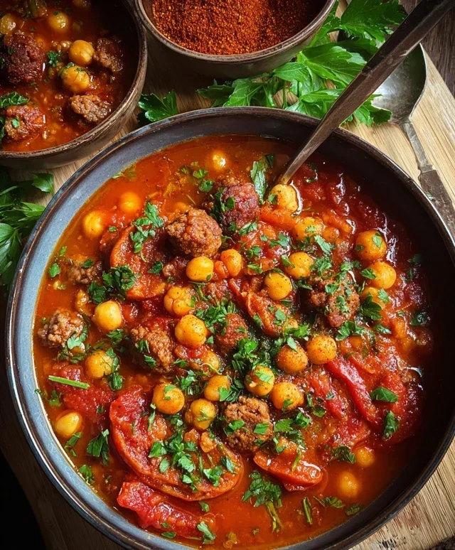 Beef Beef Chorizo Chickpea Stew