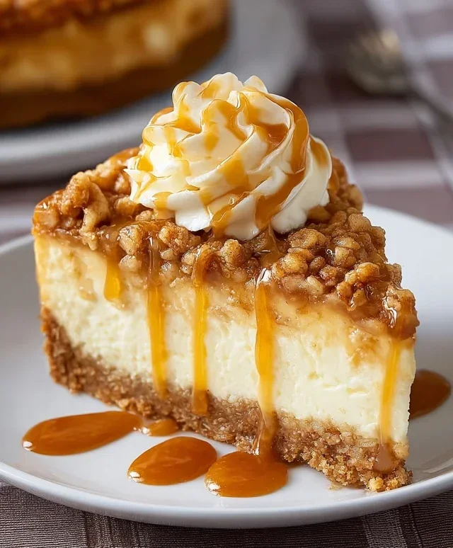 Apple Crisp Cheesecake Delight
