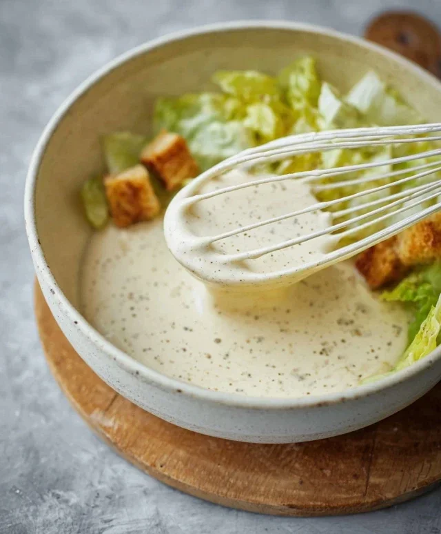 Caesar Salad Dressing (Classic, Creamy & 5 Minutes) 🥗