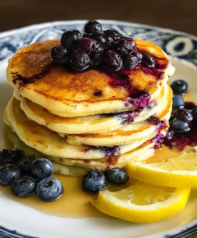 Lemon Blueberry Pancakes
