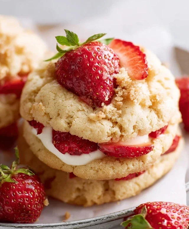 Strawberry Shortcake Cookies