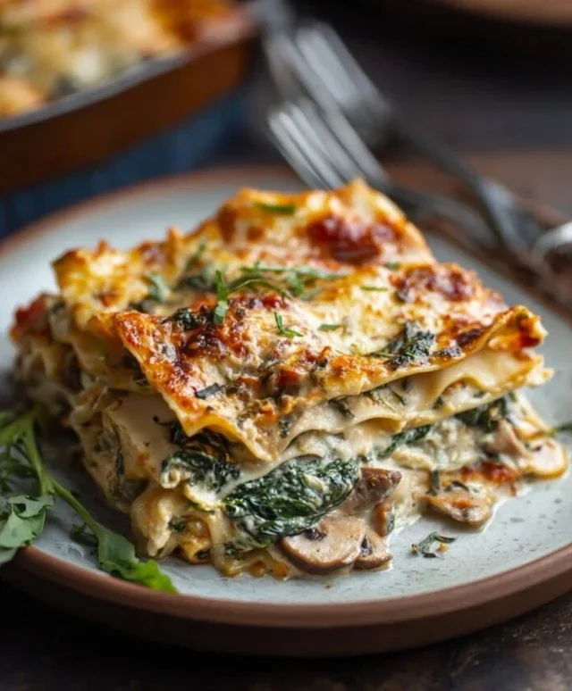 Mushroom And Spinach Lasagna Recipe