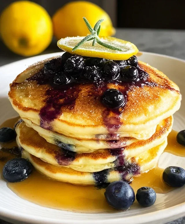 Lemon Blueberry Pancakes