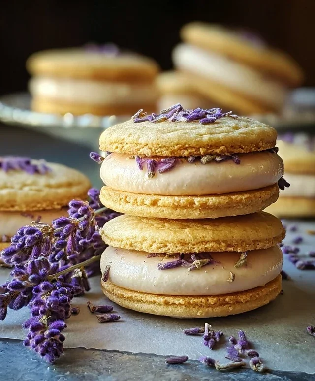 Lemon Lavender Sandwich Cookies