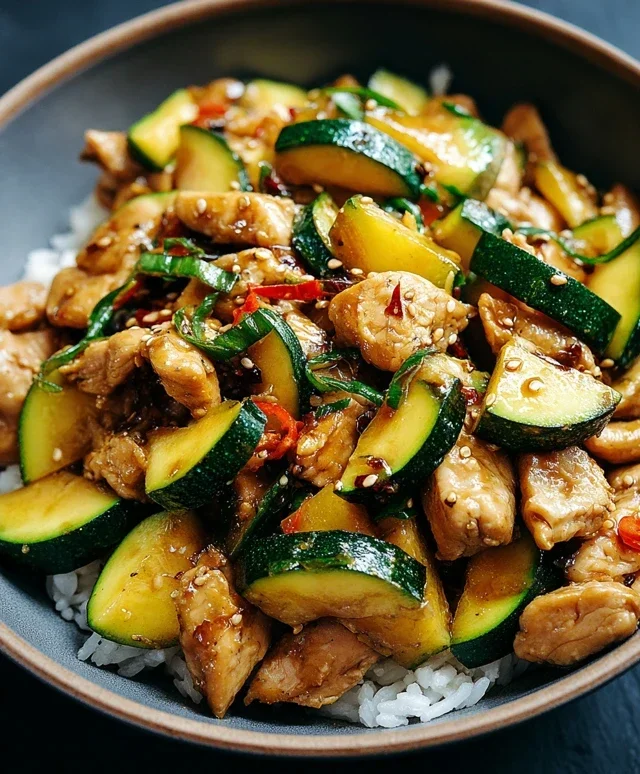 Chicken Zucchini Stir Fry
