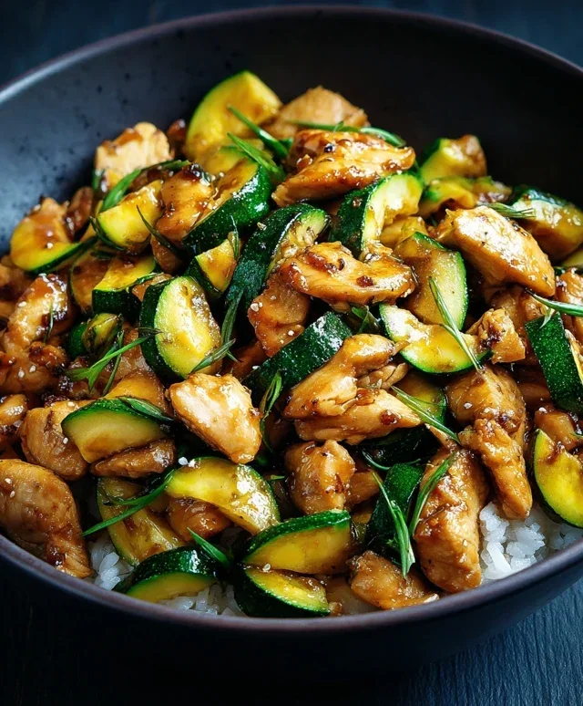 Chicken Zucchini Stir Fry