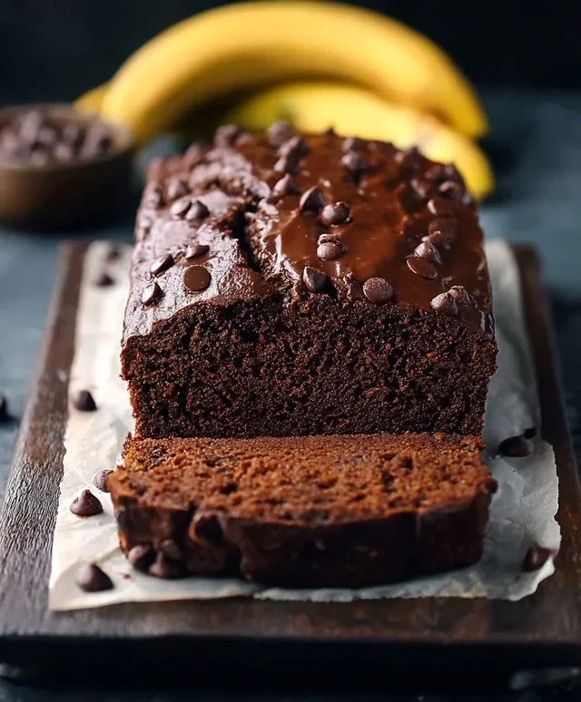 Healthy Chocolate Banana Bread