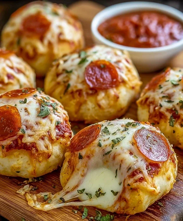 Cheesy Beef Beef Pepperoni Pizza Bombs Recipe