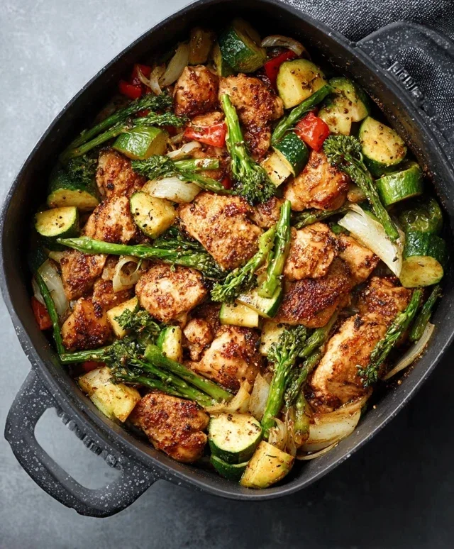 Air Fryer Chicken and Vegetables (in 15 minutes!)