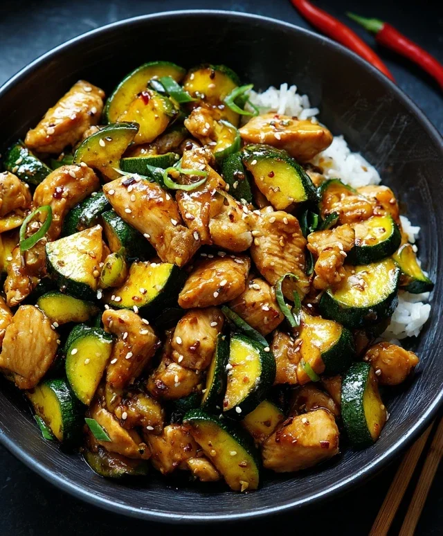 Chicken Zucchini Stir Fry