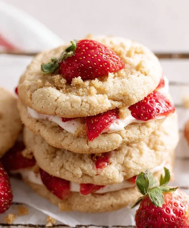 Strawberry Shortcake Cookies
