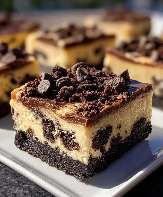 Chocolate Chip Oreo Cheesecake Bars