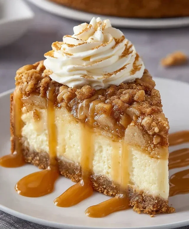 Apple Crisp Cheesecake Delight