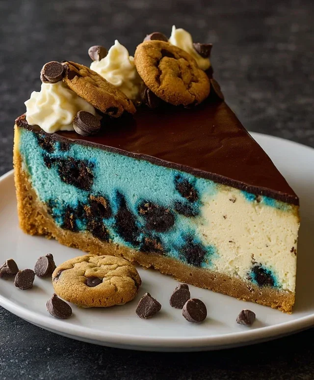 Cookie Monster Cheesecake