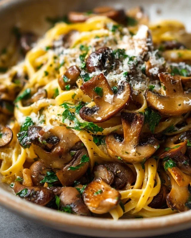 Garlic Mushroom Pasta