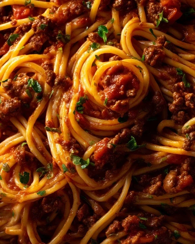 Beef Pasta in Tomato Sauce {Beef Ragu Pasta}