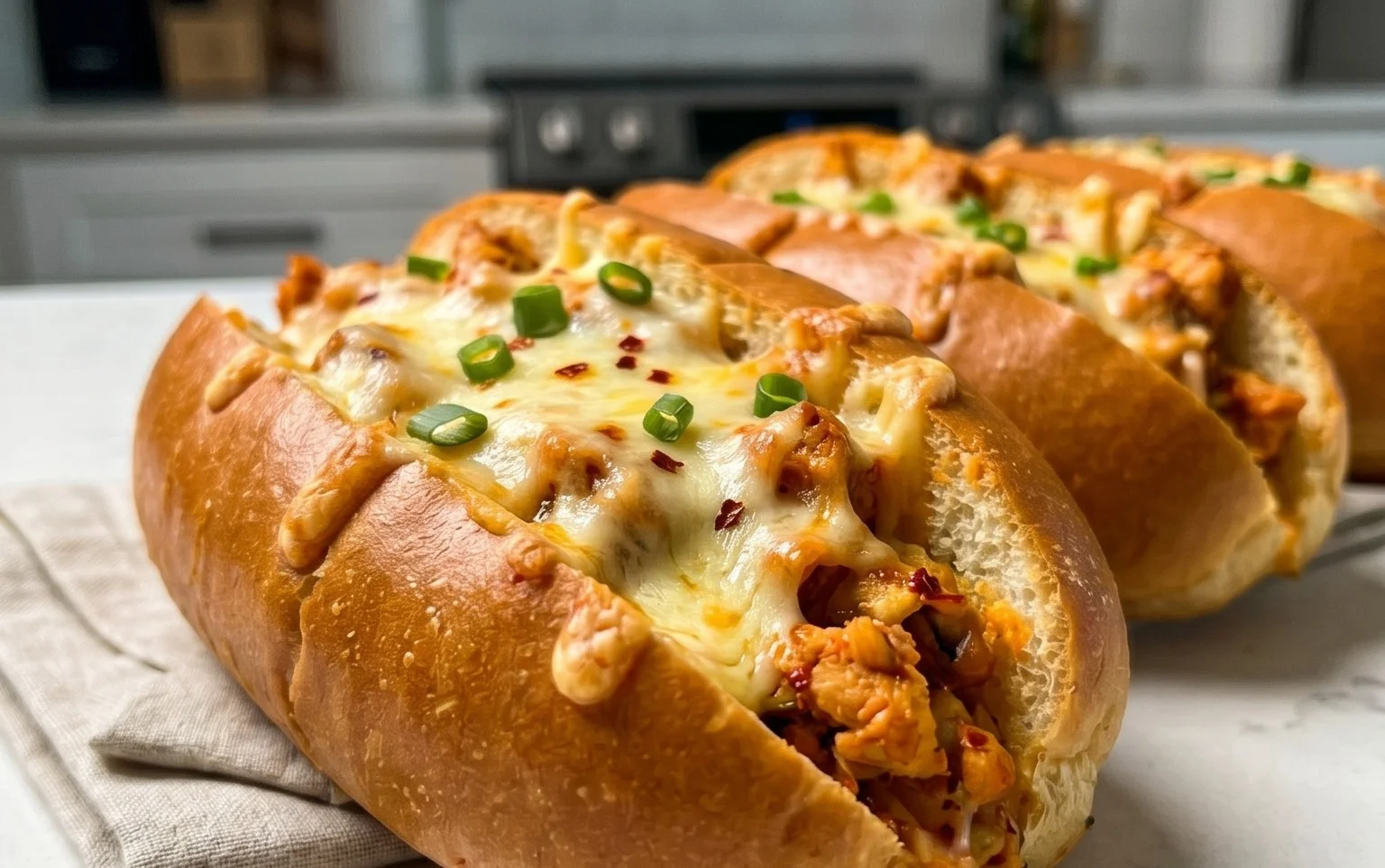 Cheesy Dynamite Chicken Buns