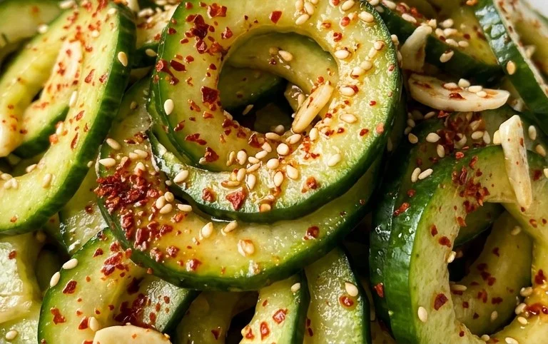 Spiral Cucumber Salad: Korean-Inspired Recipe