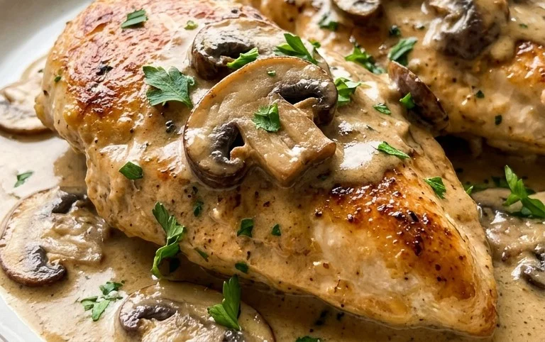 Creamy Mushroom Chicken Recipe
